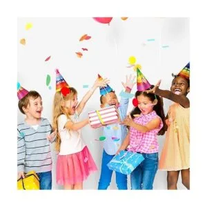 20 sombreros de fiesta de cumpleaños de arco iris_3