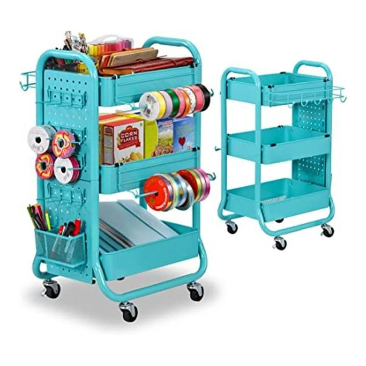 DESIGNA Carrito rodante de almacenamiento utilitario de 3_1