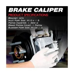 Juego de 2 pinzas de freno de disco trasero de repuesto_3