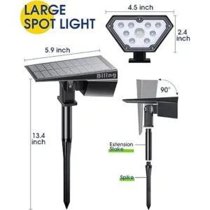 Luces solares para exteriores 2 en 1 para paisaje_5