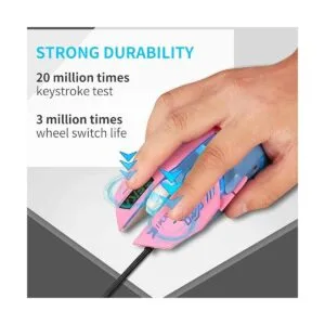 Encantador mouse USB con cable retroiluminación de 7_2