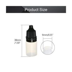 Othmro PE botella cuentagotas translúcida 0.2 fl oz_2