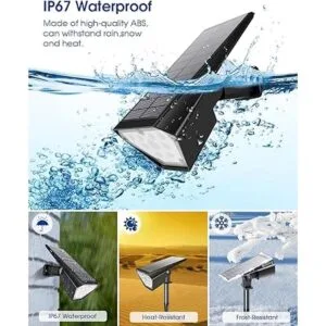 Luces solares para exteriores 2 en 1 para paisaje_2