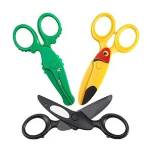 3 tijeras de seguridad para niños pequeños en diseños de