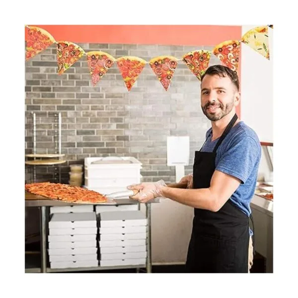 4 piezas Pizza Foto Banner Pizza Banderín Pizza Fiesta