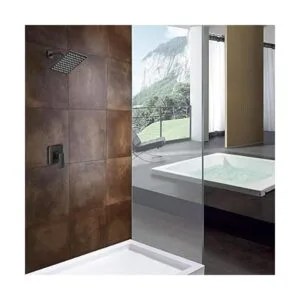 JingGang Juego completo de grifos de ducha de lluvia de