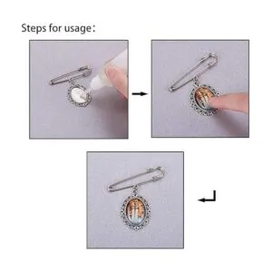 PH PandaHall Juego de 8 broches de bricolaje que incluye 8