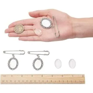 PH PandaHall Juego de 8 broches de bricolaje que incluye 8