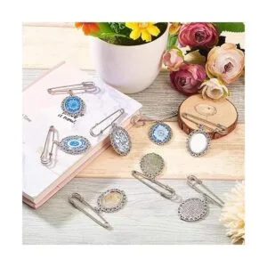 PH PandaHall Juego de 8 broches de bricolaje que incluye 8