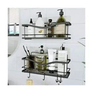 KINCMAX Shower Caddy Bathroom Shelf No Drilling Traceless_1