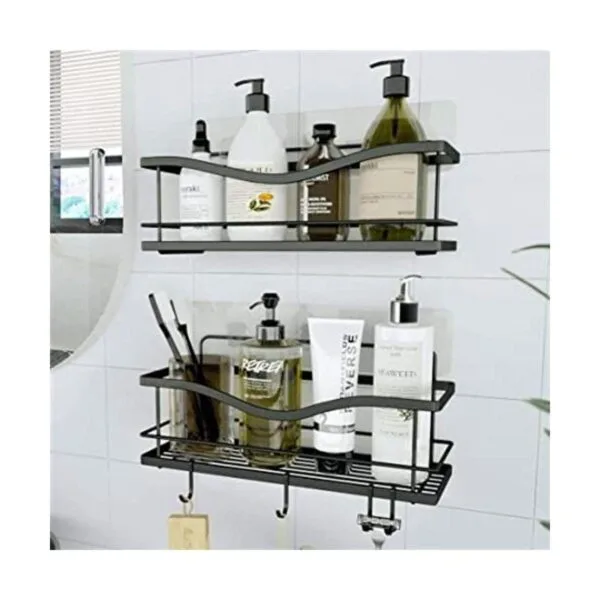 KINCMAX Shower Caddy Bathroom Shelf No Drilling Traceless_1