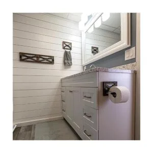 Autumn Alley toallero rústico de puerta de granero la