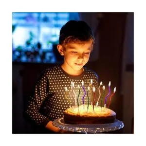 48 velas de cumpleaños con forma de espiral para tartas