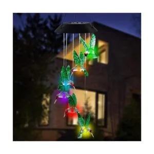 MorTime Paquete de 2 campanillas de viento solares de_5