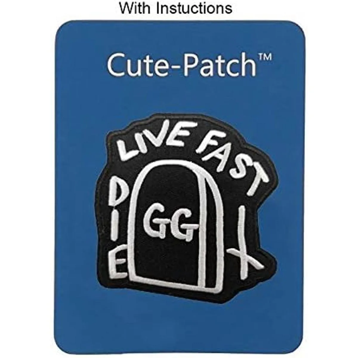 Live Fast Die Parche bordado rápido para planchar o coser_3