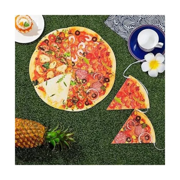 4 piezas Pizza Foto Banner Pizza Banderín Pizza Fiesta