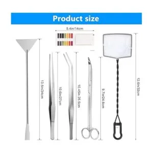 Liveek 6 en 1 Aquascaping herramienta de acero inoxidable_2