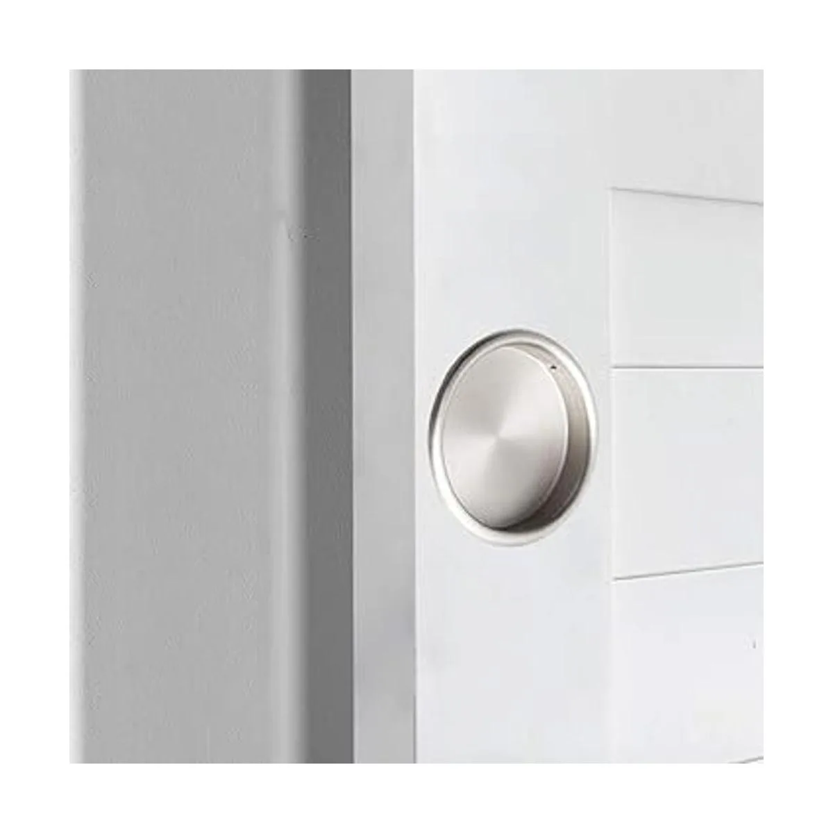 6 tiradores de dedo para puerta de armario níquel_5