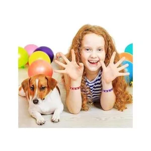 48 pulseras de goma con estampado de patas pulseras_6