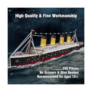 Rompecabezas 3D para adultos LED Titanic de 35 pulgadas_3