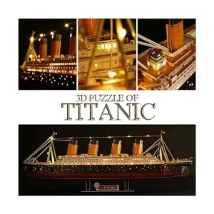 Rompecabezas 3D para adultos LED Titanic de 35 pulgadas_2