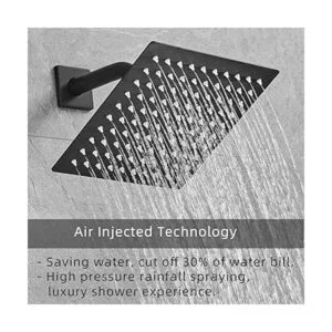 JingGang Juego completo de grifos de ducha de lluvia de