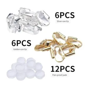 12 piezas de clip pendientes convertidor componentes para