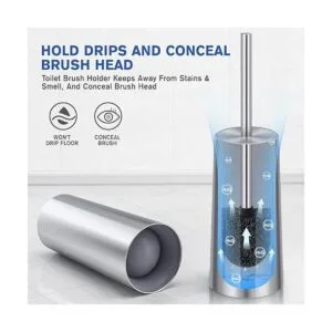 IXO Cepillo y soporte de inodoro paquete de 2 cepillos de