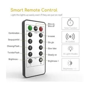 MUMUXI Fairy Lights with Remote Control Set of 2 33 Ft_6