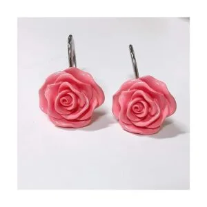 Ganchos para cortina de ducha DLD 12 ganchos decorativos_2