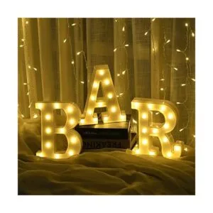 Rdutuok Letras LED de marquesina letrero de barra con