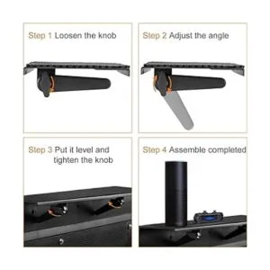 Bracwiser Estante superior de TV sin taladro de 24_5