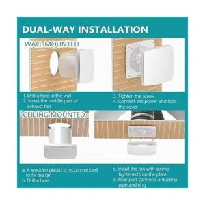 HG POWER Ventilador de escape de baño ventilador