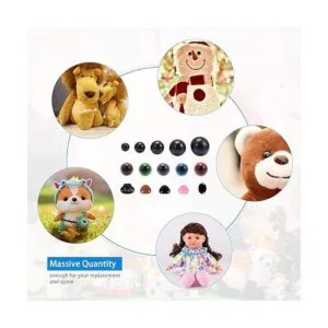 MENKEY Ojos y narices de seguridad de plástico con