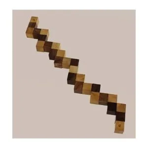 Rompecabezas de madera Cubo de serpiente hecho a mano_3
