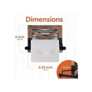 Autumn Alley Soporte de papel higiénico rústico de granja_6