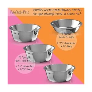 Pawfect Pet Cuencos elevados para perros grandes altura_4