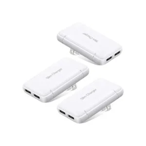 Excgood Enchufe de carga USB cargador de pared plegable_1