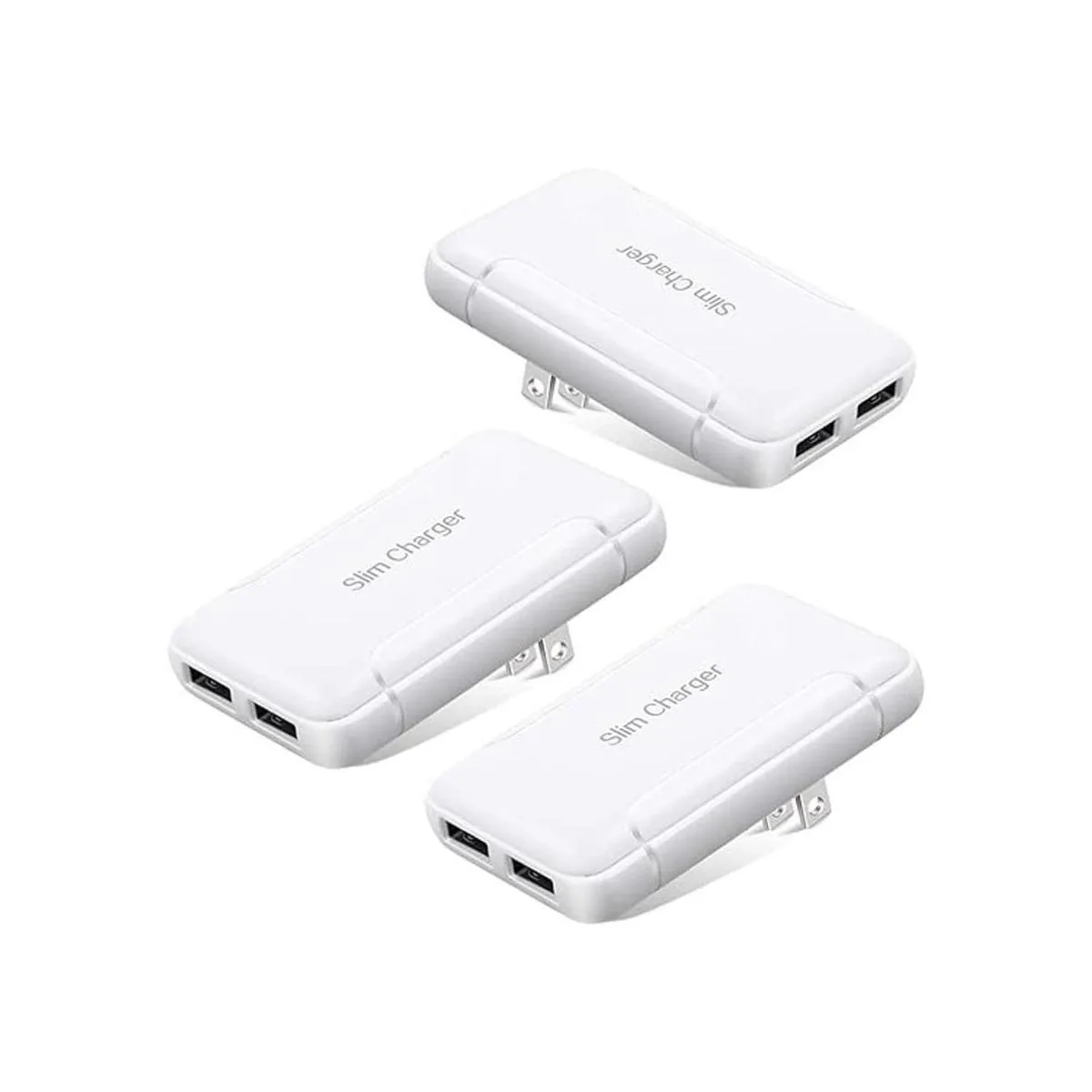 Excgood Enchufe de carga USB cargador de pared plegable_1