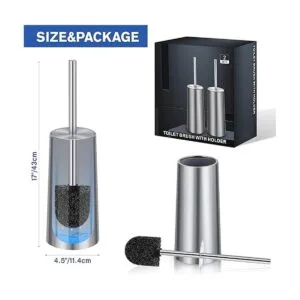 IXO Cepillo y soporte de inodoro paquete de 2 cepillos de