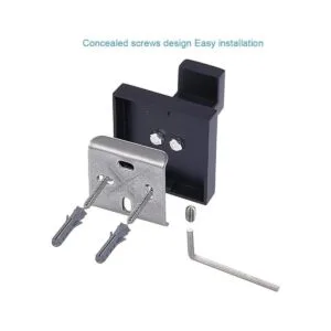 TASTOS Ganchos para toallas de baño color negro mate