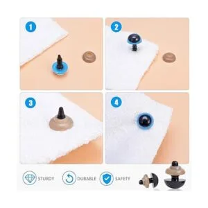 MENKEY Ojos y narices de seguridad de plástico con