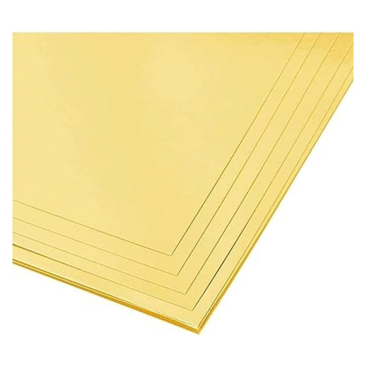 Hojas de cartón metálicas en lámina dorada para