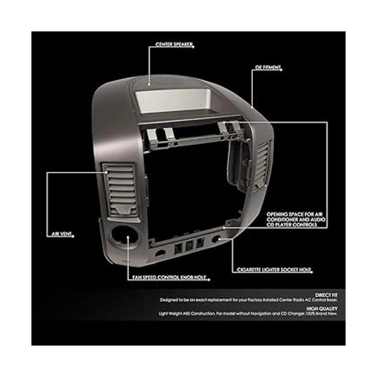 DNA Motoring ZTLY0146 Bisel envolvente de ventilación de_2