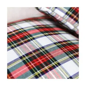 4TH Emotion Juego de 2 fundas de cojín de tartán escocés