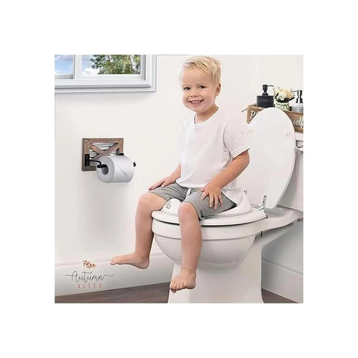 Autumn Alley Soporte de papel higiénico rústico de granja_4