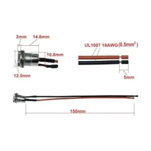 FILSHU 5.5 x 2.1 MM DC Power Jack Socket adaptador de_2