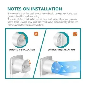 HG POWER Ventilador de escape de baño ventilador