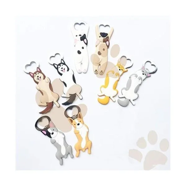 Animal Shiba Inu perro forma abridor de botellas imán para_6