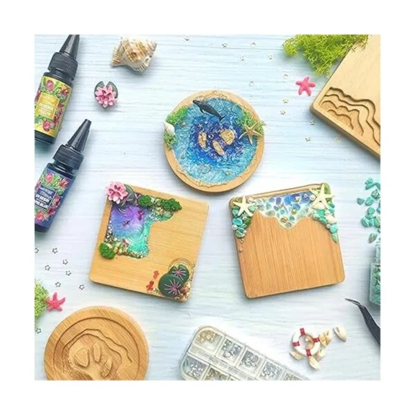 Juego de posavasos de madera kit de manualidades de_4